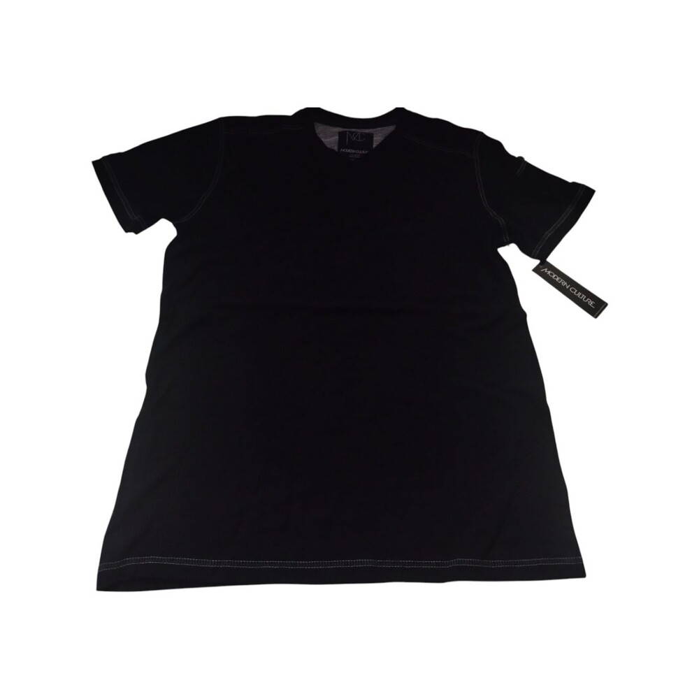 Modern Culture Men's Black Crew Neck T-Shirt New Size Large